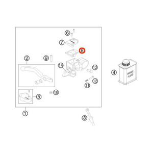 KTM OEM Front Brake Gasket 45113009000