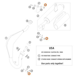 KTM OEM Clip Nut M6 54603048100