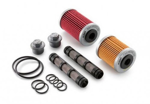 KTM OEM Oil FIlter Kit for 690 Duke/SMC/Enduro (75038046110)