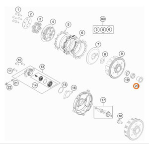 CLUTCH INNER RING WITH COLLAR (46232015000)