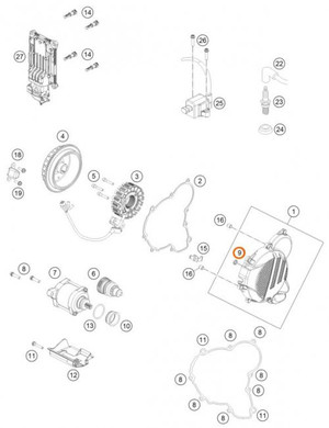 KTM OEM Collar Bushing for Bendix (55140030100)