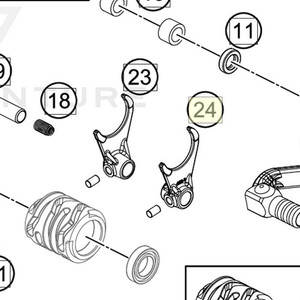 SHIFT FORK COUNTERSHAFT Ll/S (46234003000)