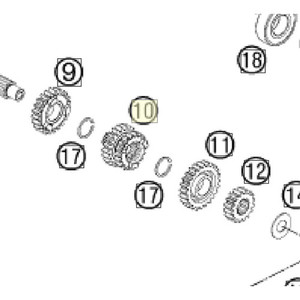 SLIDING GEAR 3/4. G (46233003000)