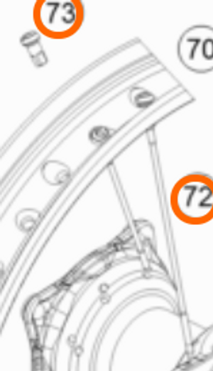 SPOKE KIT REAR ൖ" 85 SX 13 | ON DEMAND (00050000966)