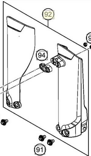 Fork protection kit 50 65 20 (46301094000ABA)
