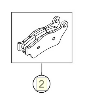 BRAKE PAD SET FR. TOSHIBA H38 (50313030000,Not in stock) (50313030000)