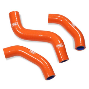 KTM 450 SX-F 2019-2021 3 Piece Orange Samco Sport Silicone Radiator Coolant Hose Kit