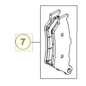 BRAKE PADS TOSHIBA TT 2172 HHA (60013030000) (60013030000)