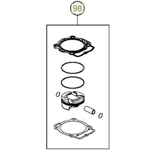 PISTON KIT GR. II 450SX-F 17 (78930007310 II)