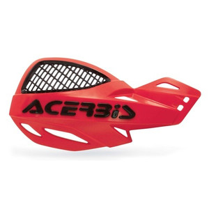 Red with Black MX Vented Handguards Acerbis