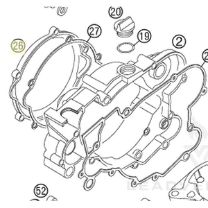CLUTCH COVER OUTSIDE (47030026000)