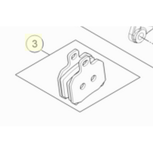 BRAKE PAD REAR TTH38GF (61313090000)