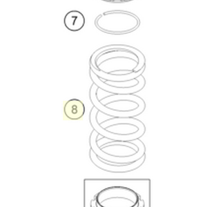 SHOCK SPRING 40N/MM - 130MM WH | ON DEMAND (93010219S)