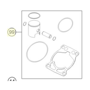 PISTON KIT GR.I 50 SX 09-14 | As Required (00050000208)