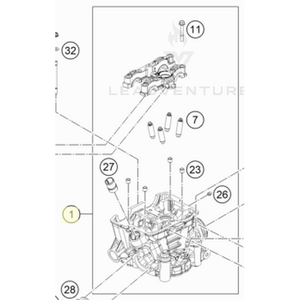CYLINDER HEAD CPL. (79236020044)