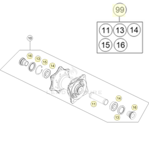 REAR WHEEL REP. KIT | ON DEMAND (70010015000)