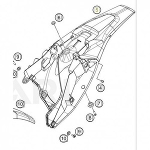 Rear fender (23608013000ABA)