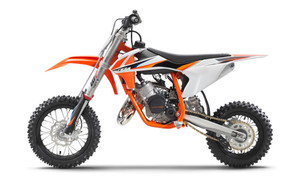 KTM 50sx 2021 Full Plastics Kit fitted to KTM 50 SX 2021 (Bike not included)