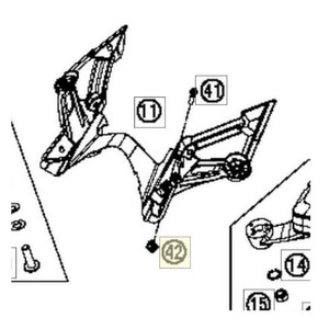 CAGE NUT M6 SL 4MM 03 | 03 (60003095000) (60003095000)