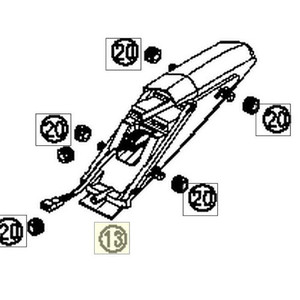 REAR LIGHT CPL. (69014040000) (69014040000)