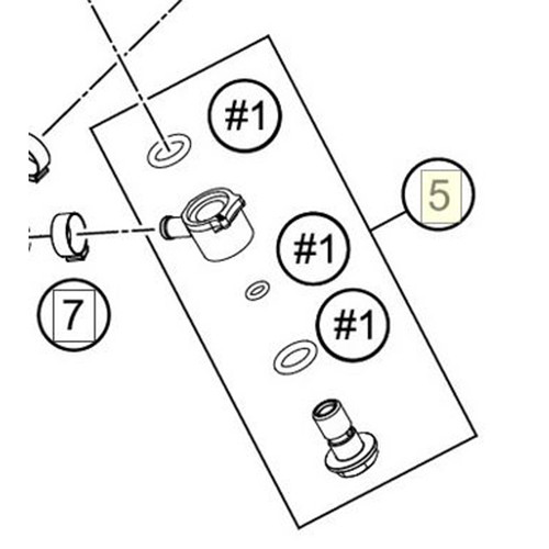 Fuel connection cmpl. (55707090044) (55707090044)