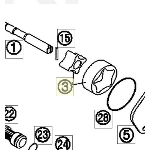 OILPUMP ROTOR 15MM G-164 (77038011000) (77038011000)