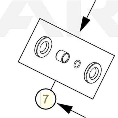 WEAR BUSHING WITH SEAL RING (61235065244) (61235065244)