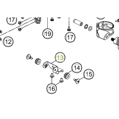 Fixing sheet headlight bottom cmpl (61714001041C1) (61714001041C1)
