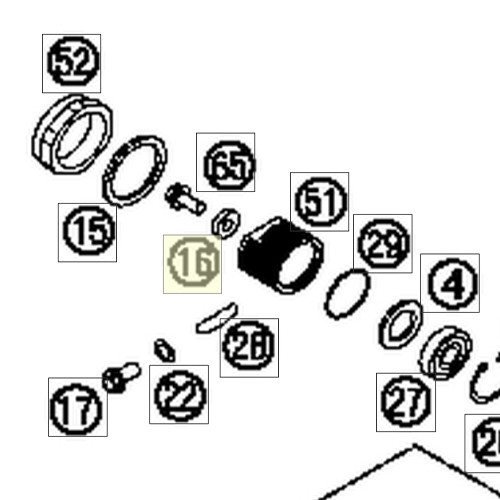 WASHER 5,2 X 12 X 3 (50337050064) (50337050064)
