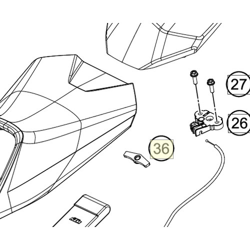 Seat cowl pad (93007046000) (93007046000)