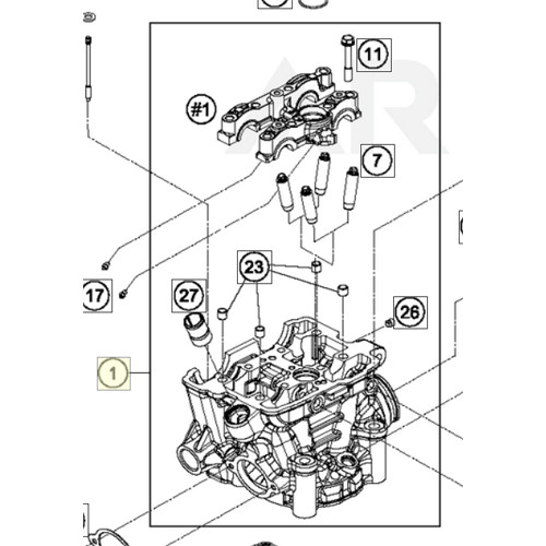 CYLINDER HEAD CPL. (77736020044) (77736020044)