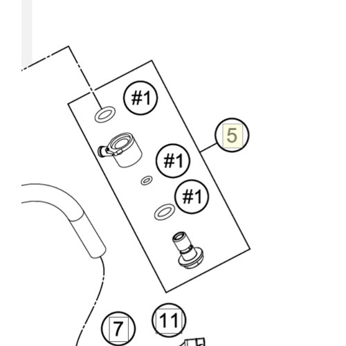 Fuel connection cmpl. (79107090044) (79107090044)