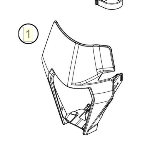 Headlight shroud (79708001000EB) (79708001000EB)