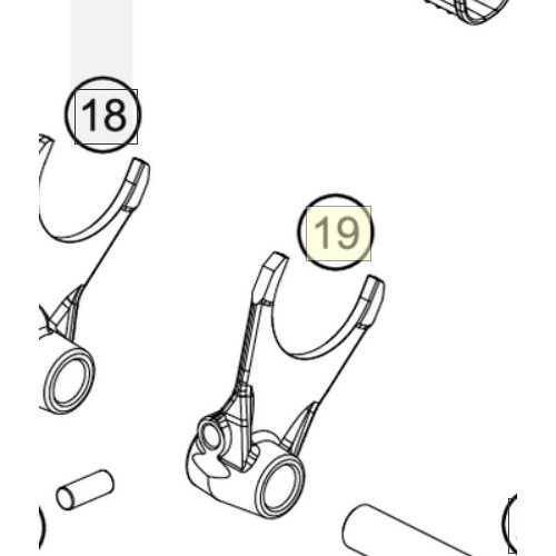 shifting fork 2/4 gear | NEW PART (50534002000) (50534002000)