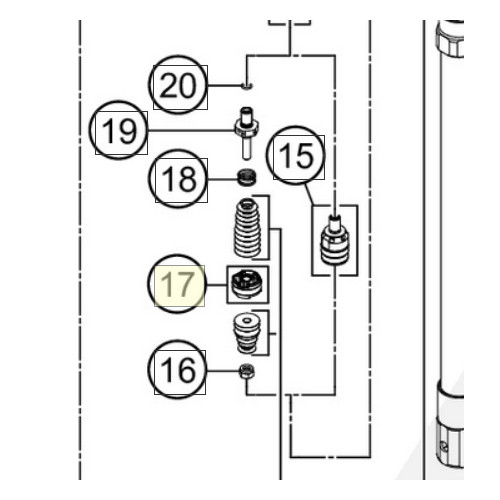 Midvalve piston assembly d23 (48602002S) (48602002S)