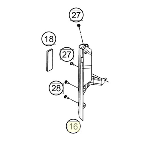 Fender carrier right (63508026000C1B) (63508026000C1B)