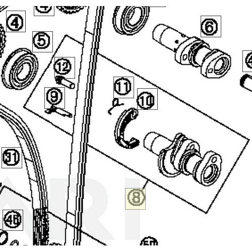 CAMSHAFT EXHAUST CPL. (77836010044) (77836010044)