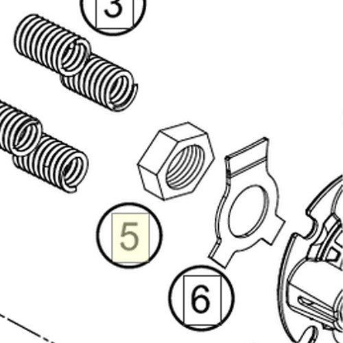 hex nut M20x1,. H=6mm (60036073150) (60036073150)