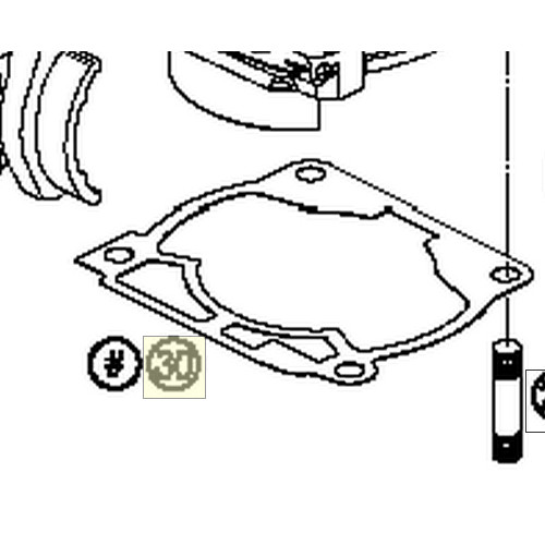 GASKET CYLINDER BASE 0,2MM 03 | As Required, 03 (54830030002) (54830030002)