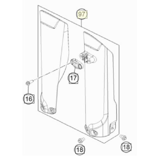 Fork protectionkit MC 85 2021 (47201094000FB) (47201094000FB)