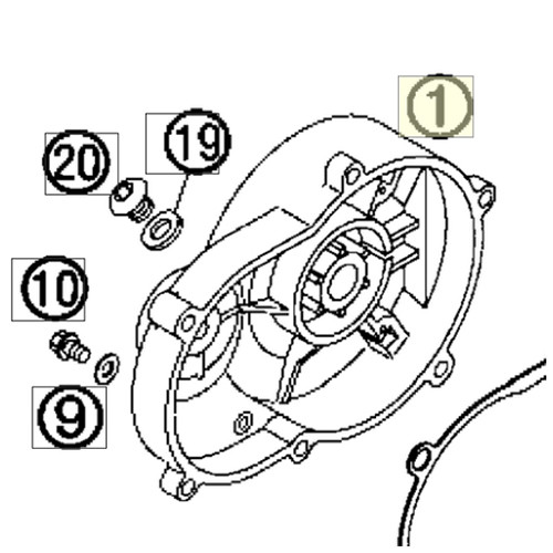 CLUTCH COVER 50 2004 (45130001100) (45130001100)