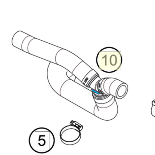 Preformed Hose with Y-Adapter (79135025033) (79135025033)
