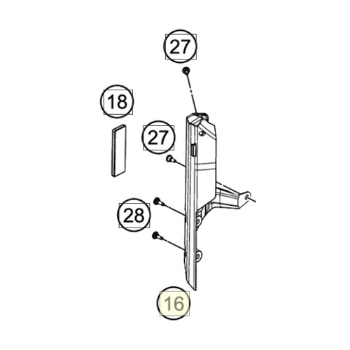 Fender bracket, right (63508026000EBA) (63508026000EBA)