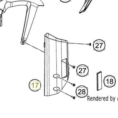 Fender bracket, left (63508025000EBA) (63508025000EBA)