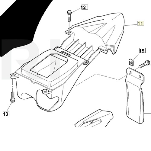 FENDER, REAR, UNPAINTED (8000H3586) (8000H3586)