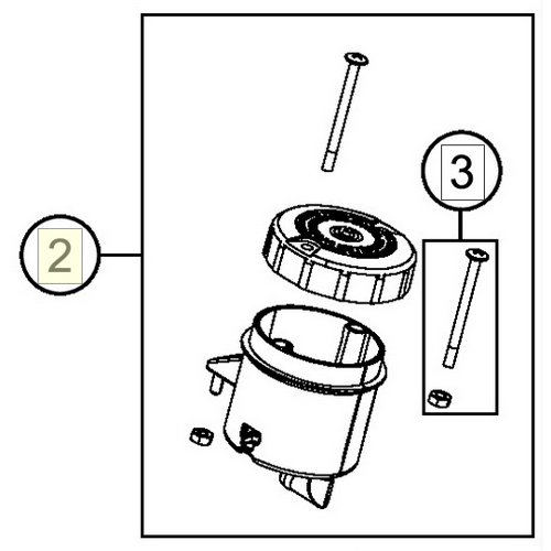 BRAKE FLUID RESERV. WHITE CPL. (61013009202) (61013009202)