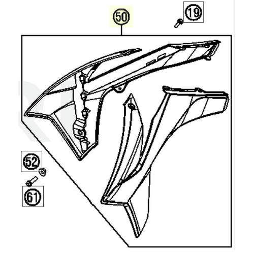 SPOILER KIT EXC/XC-W 2012 | 2012 (7720805400004B) (7720805400004B)