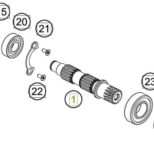Counter shaft | NEW PART (79433010100)
