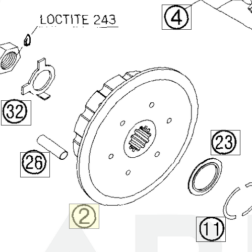 INNER CLUTCH HUB RACING 03 (59032002200) (59032002200)