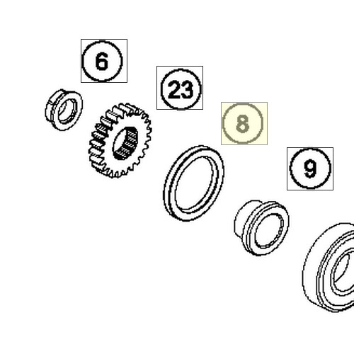 SHAFT SEAL RING A40x55x6 VITON (0760405560) (0760405560)